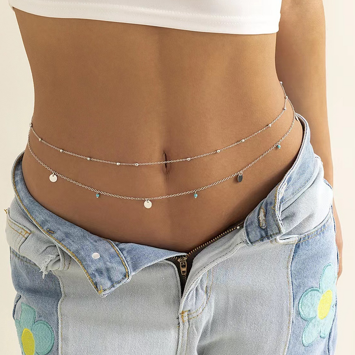 Simple Tassel Sequin Waist Chain HWE2NZ55TH