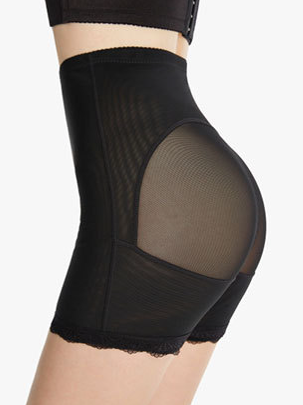 Mid-thigh Lace Trim Tummy Control Shapewear HCZEU4C6SH
