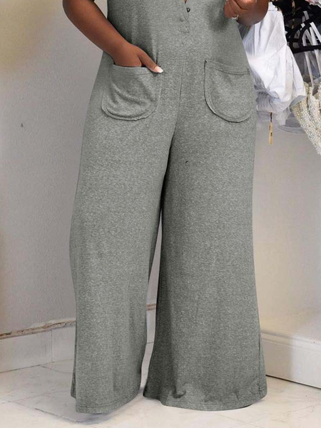 Casual solid color wide-leg loose jumpsuit
HW5NXW8FFT