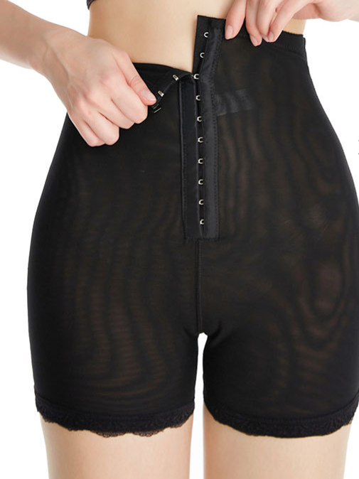 Mid-thigh Lace Trim Tummy Control Shapewear HCZEU4C6SH