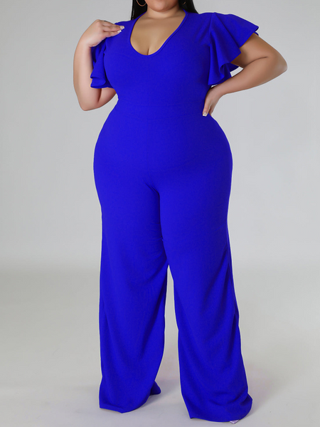 One-piece delive,ryuffled wide-leg pants HWFSYRWX36