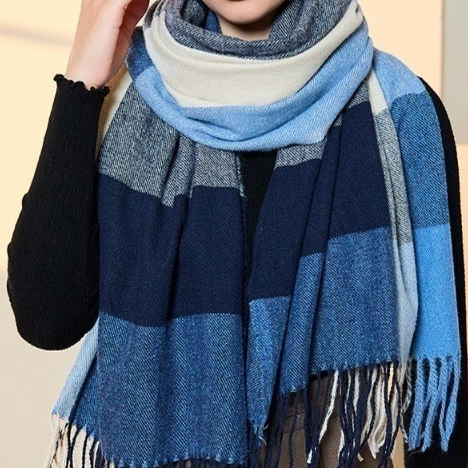 Stylish Checkered Shawl HWEX8H5FH2