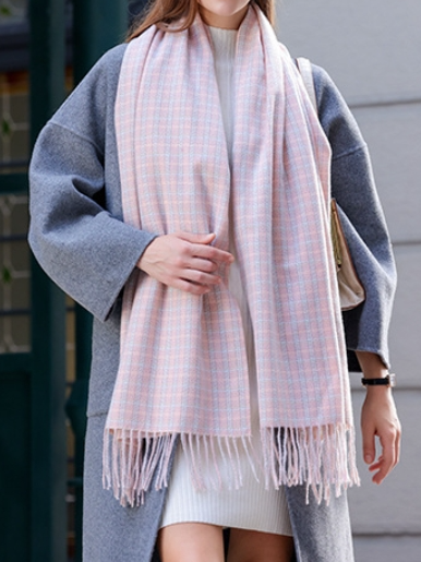 Soft Classic Plaid Scarf  HWWZ57SQMW